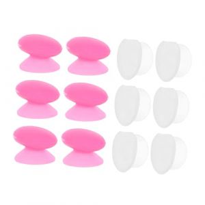 DEARMAMY 12pi&egrave;ces Housse Pour Pinceau &agrave; Silicone Protection Pour T&ecirc;te De Pinceau Organisateur De Maquillage Pour Trousse Voyage Anti-perte Pour Applicateur De Gloss (Liiane, neuf)