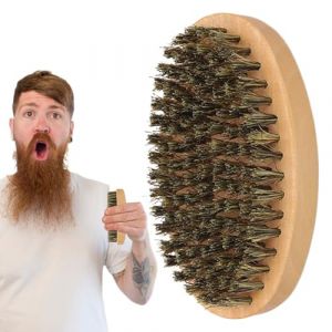 Brosse à barbe et moustache - Brosse coiffante pour barbe et moustache avec poils doux, outil pour modéliser la moustache avec poignée stable pour la maison voyage d'affaires dortoir (hongdia, neuf)