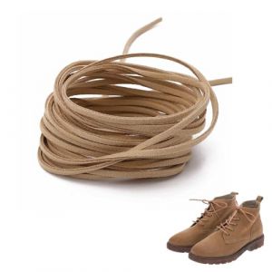 ARYIMYDP 10 M&egrave;tres de Cordon en Cuir Su&eacute;d&eacute; Plat, 2.8 mm &Eacute;paisseur Couleur Sable, pour Fabrication de Bijoux, Lacets de Chaussures et D&eacute;coration DIY, Rouleau de Corde en Cuir Souple (UIRYFAZHANYOUXIANBAODAN, neuf)