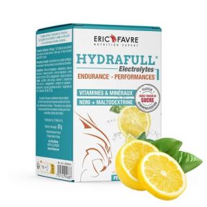 HYDRAFULL ELECTROLYTES - Hydratation et Reminéralisation Équilibrées, Sans Sucre, avec Vitamines et Minéraux Essentiels - Pour maintenir un niveau d’Hydratation Optimal- 15 Sticks Citron (Eric Favre - Boutique Officielle, neuf)