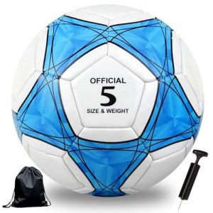 Astis Ballon de Football Soccer Ballon d'entraînement,Collection Officielle Taille 5,Ballon De Foot pour Enfants et Jeunes et Adulte,Conçu pour Les Fans de Football (Bleu Blanc, N° 5) (MIZUN-FR, neuf)