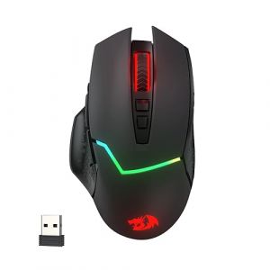 Redragon M690 PRO Souris de jeu sans fil 8000 DPI Filaire/sans fil avec bouton de tir rapide, 8 touches macro, design ergonomique pour PC/Mac/ordinateur portable (Radioddity France, neuf)