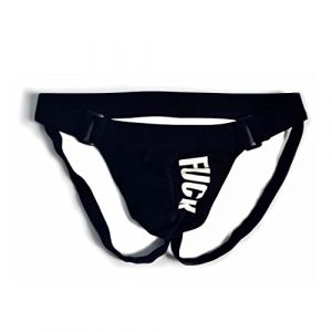 Alienjoy Jockstrap String pour homme Sous-vêtements sexy pour homme Slips Thong Coton Taille basse String Sport Jock Strap, Noir , M (Remanker520, neuf)