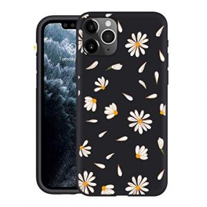Yoedge Coque pour Huawei P Smart 2020 4G Etui en Silicone Noir avec Motif Dessin Housse de Protection Antichoc TPU Mat Ultra Fine Mince Souple Bumper Case Cover pour Huawei P Smart 2020 6,21", Fleur B (Herr Dietmar, neuf)