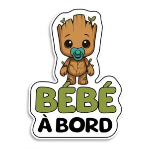 Bebe a bord voiture, B&eacute;b&eacute; Superh&eacute;ro, Sticker bebe a bord R&eacute;sistants aux UV et Waterproof, Autocollant B&eacute;b&eacute; a Bord Facile &agrave; Appliquer, Autocollant pour Voiture (Albastov, neuf)