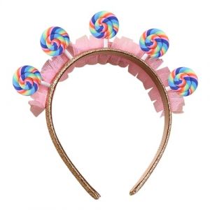 Bandeaux De Bonbons En Forme De Sucette, Bandeau De Bonbons De Noël, Serre-tête En Forme De Sucette, Aspect Réaliste, Résistant À L'usure, 17 Cm, Pour Filles, Fêtes D'anniversaire (xingliw, neuf)