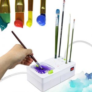 Nettoyant pour pinceaux - Nettoyant pour pinceaux électriques | Nettoyant pour pinceaux électriques, matériel de peinture, nettoyant pour pinceaux pour nettoyage des brosses, circulation d'eau (custip, neuf)