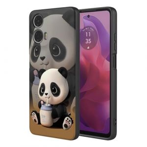 BORYA Silicone Coque pour Motorola Moto E14 / Moto G24 / Moto G04, Antichoc Souple Soyeux Tr&egrave;s Mince Premium TPU Housse, &Eacute;l&eacute;gant Simple Mignon Motif &Eacute;tui, Anti-Rayures Tissu Microfibre, P5 (Boerya, neuf)