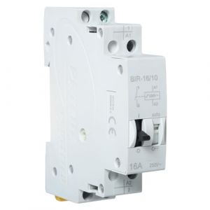 DEWIN Relais d'impulsion électronique, 16A AC230V DC110V, Double Tension, Contrôle Automatique, Montage sur Rail DIN, Alliage d'Argent, Normalement Ouvert (Dewinshop, neuf)