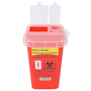 Xiuganpo &Eacute;tui D'&eacute;limination des Lames de Rasoir, Bo&icirc;te de Rangement D'aiguilles en Plastique de Haute qualit&eacute; pour Salons de beaut&eacute; et de Tatouage, 1 X &eacute;tui D'&eacute;limination des Lames (rouge) (Holoin, neuf)