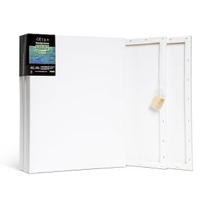 Elan Toile Peinture 40x50, Lot de 6 Toiles à Peindre 100% Coton, 280GSM Canvas Painting 40x50, Toile à Peindre, Chassis Entoilé, Canvas 50x40 (BG Productions, neuf)