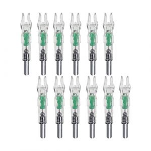Encoches de flèche lumineuses à LED Encoches lumineuses en plastique pour tir à l'arc 12 pièces Encoches de flèche éclairées de couleur aléatoire Encoches de flèche Encoches éclairées pour flèche (ENSHIZHOUCONGGETANGSHANGMAOYOUXIANGONGSI, neuf)