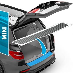 uProtect Film de Protection Seuil de Coffre Voiture Ensemble Complet pour MINI Cooper SE F56 I 2019-2023 Pare Choc Arriere - Film Carbone Autocollant (Protect & Shine, neuf)