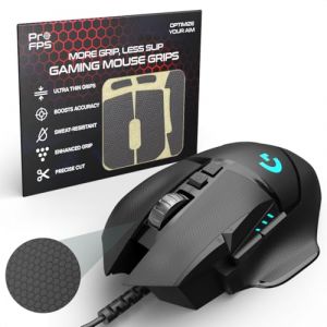 ProFPS Mouse Grip Tape – Bande antidérapante pour souris Logitech G PRO X Superlight 1 & 2, G502 Hero, G502 Lightspeed & G502 X – Accessoire de souris de jeu pour précision et contrôle (MT-Commerce, neuf)