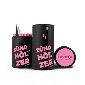 Flundertje Lot de 3 allumettes de Hambourg - Longues, 10 cm, colorées - Grandes allumettes pour allumer des bougies ou comme allume-feu de cheminée - Belle boîte d'allumettes comme décoration ou (dat Flundertje, neuf)