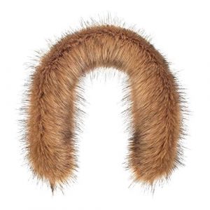 Futrzane Classic Fourrure pour Capuche - Col Amovible - Echarpe Fausse Fourrure (S, Beige Classic) (Futrzane EU, neuf)