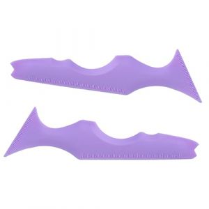 MERRYHAPY 2pièces Pochoirs à Eyeliner Silicone Réutilisables Pour Maquillage Outils Multifonctions Pour Eyeliner Ombre à Paupières Lèvres (Tanomi, neuf)