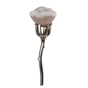 ISAKEN Pinceau à poussière pour ongles, pinceau à ongles rose pour nail art, brosse à poussière pour manucure pinceau à tête de rose, brosse de maquillage multifonctionnelle pour maquillage liquide, (Qpolly, neuf)