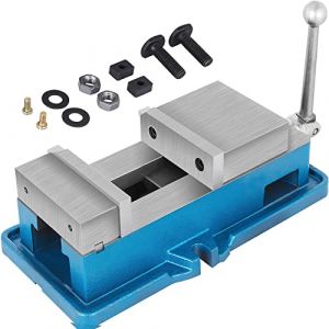 VEVOR &Eacute;tau de Per&ccedil;age de Fraisage, Ouverture 100 mm Pr&eacute;cision de Serrage Height 98 mm &Eacute;tau d'&eacute;tabli 19 KN Serre-Joint &Eacute;tabli Accessoire Principal pour Fraiseuse de Pr&eacute;cision et Machine NC/CNC (VEVOR Direct Store FR, neuf)