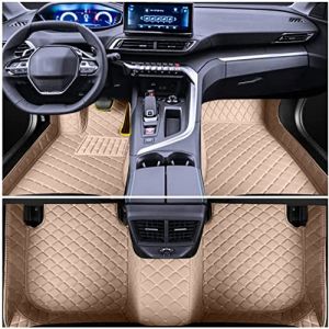 Muchkey Tapis de Sol Voiture pour BMW pour X6 E71 2000-2024 Personnaliser Tapis Imperméables Anti-Dérapants Moquettes Beige (Muchkey, neuf)