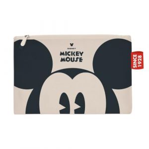 ARDITEX, Trousse de Toilette Mickey Mouse, Pochette de Maquillage Enfant Fille, Parfait pour Portez Lo Voyage Accessoires, Vanity en Tissu, Idéal pour Ranger Les Petits Objets, Coton, 22,5 x 16 cm (FMC-Store, neuf)