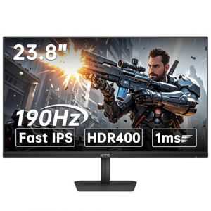 KTC 24 inch 190Hz/180Hz Gaming Monitor,HDR 400 Fast IPS Screen,FHD 1080P Monitor, 133% sRGB,AdaptiveSync,1ms Response Time,HDMI *2&DP*1,Tilt Adjustable, Eye Care (SRK GLOBAL STORE, neuf)