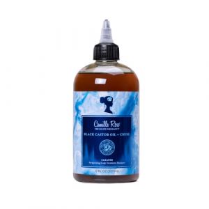 Camille Rose, Shampoing revitalisant pour le cuir chevelu, huile de ricin noire + chébé, 355 ml (Online Wellness Ltd, neuf)
