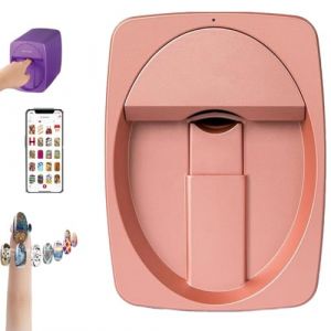 Imprimante 3d à Ongles Robotisée, Machine de Peinture à Ongles Intelligente - Imprimante Numérique Intelligente pour Enfants, Salons de Manucure, Manucure et Amateurs D'ongles(Rose gold) (XUEZHANGXIANGDONG, neuf)