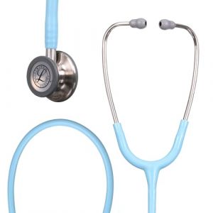 3M Littmann Stéthoscope de surveillance Classic III, pièce thoracique en acier inoxydable, tube bleu marine, 5912C (icare2004, neuf)