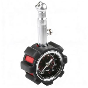 Manometre Pression Pneu 0-100 Psi, Tire Pressure Gauge Professionnel avec Grand Cadran 1.5'', Manom&egrave;tre de Pression Des Pneus Pr&eacute;cis pour Moto Voiture Auto SUV Camion V&eacute;lo (ZhanXingBoFu, neuf)
