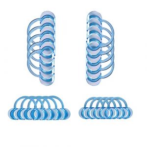 20Pcs Ouvre-Bouche Dentaire Bouche en Forme de C Écarteur Levres Dentaires Autoclavables Blanchissant la Levre pour Blanchiment Dents Bleu 5L+10M+5S (HXHWKEN, neuf)