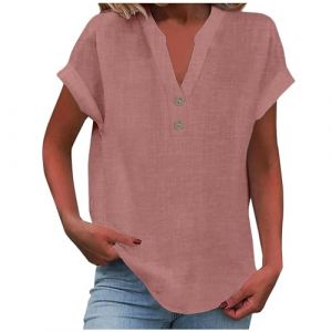 Tshirt, Haut Manche Longue, Blans de Lin pour Les, Tops Tuniques pour Les, Tshirts, Tunique, Chemisier Blanc Chic, Tshirt Blancs, Top Dentelle, Chemisier Noel, Haut (wumingzhibei, neuf)
