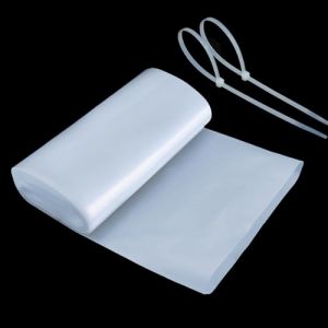 dabinzhijia 10m Tuyau de Goutti&egrave;re, Rempla&ccedil;ant de Tuyau de Descente en Poly&eacute;thyl&egrave;ne Basse Densit&eacute;, avec 2 Serre-C&acirc;bles, Tuyau de Drainage de Goutti&egrave;re, Tuyau de Descente Temporaire R&eacute;utilisable (DaBinZhiJia, neuf)