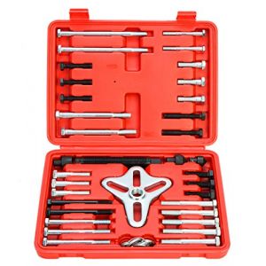 FreeTec 46 pi&egrave;ces Arrache Volant Magnetique, 35-95mm Extracteur de Volant de Direction, Universelle Kit Extracteur de Equilibreur Harmonique pour D&eacute;montage Volant Moteur Moto Voiture (FreeTec, neuf)