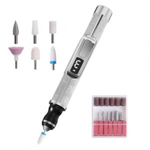 Drillage &agrave; ongles - 3 vitesses File de ongles &eacute;lectriques | Retonnement de callosit&eacute; &agrave; pied rechargeable | Filer des professionnels, manucure de p&eacute;dicure d&eacute;finie pour les femmes, les hommes, le (credik, neuf)