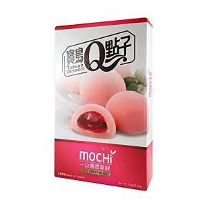 Japanischer Erdbeer Mochi / Reiskuchen 8 x 13g, 104g (DojoDragons, neuf)