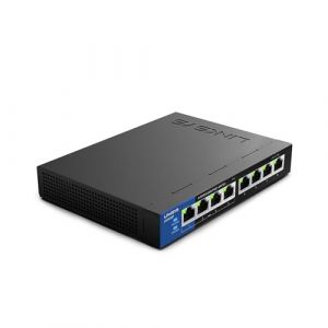 Linksys Switch Poe Non Manageable Gigabit Avec 8 Ports (Dont 4 Poe +) Lgs108P-Eu (Jusqu&Apos;à 1 000 Mbit/S, pour Entreprise, Maison, Bureau, surveillance Ip) (Akasya Handels GmbH, neuf)