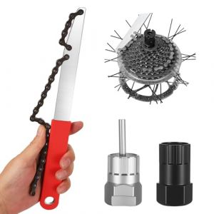AIOUHMYM 3 en 1 Outil Velo, Outil de Démontage de Roue Libre pour Vélo, Derive Chaine Velos, Demonte Chaine Velo, Outils de Démontage de Boîtier de Pédalier pour 7, 8, 9, 10, 11 Vitesses (HuiZhuMaoYi, neuf)