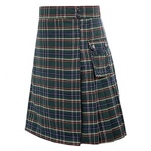 G&eacute;n&eacute;rique Kilt &eacute;cossais pour Homme Kilt Utilitaire Tartan Traditionnel des Highlands Jupe &agrave; Carreaux avec Poches Traditionnelle M&eacute;di&eacute;vale &Eacute;cosse Jupe Pliss&eacute;e V&ecirc;tements Steampunk (NiceYear, neuf)