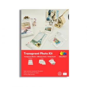 INKUWAY Kit Photo Transparent avec Effet Rétroéclairé Translucide - Cadre Photo Rétro et Pochette pour Carte de Poche Film Inversible (INKUWAY-FR, neuf)