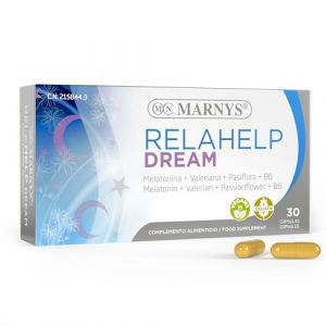 RELAHELP DREAM 30 cap VEGAN &ndash; compl&eacute;ment complet propos&eacute; en g&eacute;lules pratiques, &agrave; prendre r&eacute;guli&egrave;rement selon la dose conseill&eacute;e, bo&icirc;te de 30 g&eacute;lules et devient un alli&eacute; fiable dans la routine de tous (LESS WASTE, neuf)