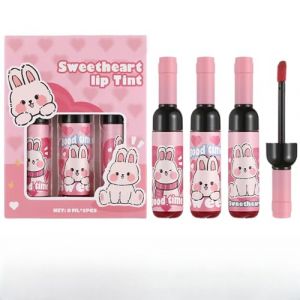 Tachette Sur Les Lèvres - 3 Couleurs Décoller Le Tatouage Des Colorants Pour Les Lèvres | Hydrating Tinded Lip Gloss Non Collant, Forme De Bouteille De Vin, Durable, Maquillage Quotidien Pour Les Femm (lomunde, neuf)