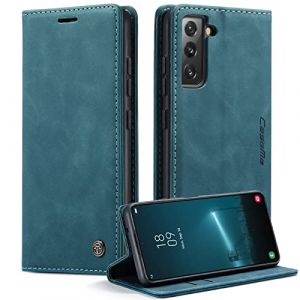 Phernykas Coque pour Samsung Galaxy S22 5G &Eacute;tui Wallet Cover, Housse Flip en Cuir Premium PU Portefeuille Case, [Fentes pour Cartes] [Magn&eacute;tique] [Antichoc] [Kickstand] Housse Samsung S22 Case, Gr&uuml;n (Phernykas, neuf)