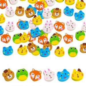 YUVKIN 30 pièces, ensemble de gommes en forme d'animaux, originales pour cadeaux de fête, récompenses en classe pour étudiants et enfants, gomme kawaii parfumée, gomme pour dessin et stylo effaçable (HerEdit, neuf)