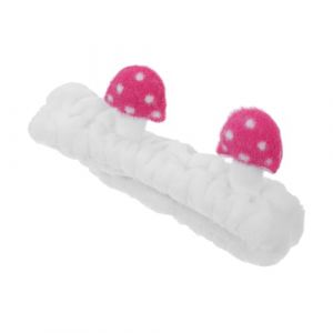BESTYASH Bandeau champignon accessoires de cheveux de champignon peluche lavage Bandeau de spa bandeaux de pour femmes bandeaux de soins de la peau pour femmes flanelle blanche (Feast of Yan, neuf)