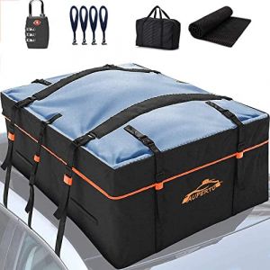 Devenirriche Coffre de toit pliable 538 L pour voiture - 19 pieds cubiques - Sac de transport étanche pour plus d'espace de rangement (120 x 90 x 50 cm) DE/XN0026 (FOIOK, neuf)