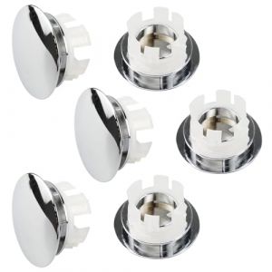 6 Pcs Bouchon Trop Plein Lavabo, Anneau De Débordement D’Évier, Trop Plein Lavabo, Cache Trou Lavabo, pour Lavabo, Salle De Bain, Cuisine (Yzmxbda, neuf)