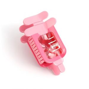 Grosse Pince à Cheveux en Forme de Seringue Rose – Barrette Crantée en Acétate (10,5 x 5,2 cm) – Cadeau Original pour Femmes, Filles, Anniversaire ou Fête (funthings collection, neuf)