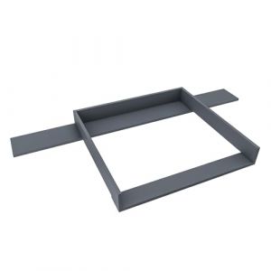 regalik Plan à Langer avec Plateau pour Hemnes d'IKEA, Extension pour Table à Langer pour Commode 50x160 cm, Amovible, Plan à Langer avec Façades Droites, Graphite (MMJMebel, neuf)