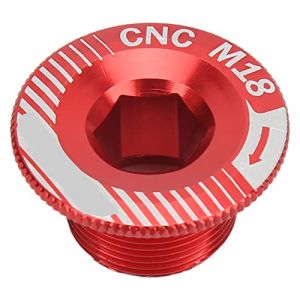 Vis de Pédalier de Vélo, M18 Boulon de Fixation de Manivelle de Vélo en Alliage D'aluminium Vis de Bras de Manivelle de Vélo Résistant à l'usure Boulon de Bras de(Cache manivelle M18 Rouge) (Funwehua, neuf)